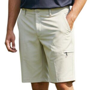 PEBBLE BEACH Beige Men's Performance Golf Shorts - Size 40 - NWT